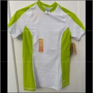 NWT Speedo fitness top w/ back zipper M